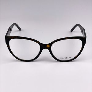 Balenciaga Everyday BB0064O 002 Eyeglasses Havana Gold Cat Eye Women